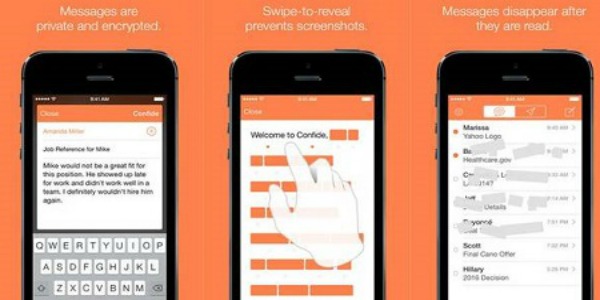 Confide, la chat che non lascia tracce