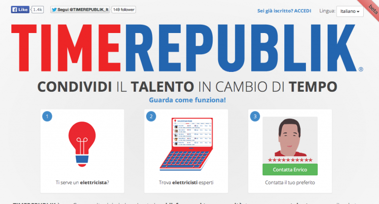 Timerepublik, la nuova idea di banca del tempo. Una start up che ha già 10 mila iscritti