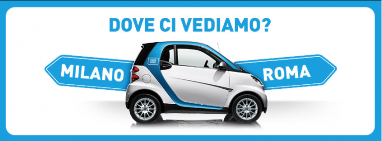 Car2Go, il servizio di car sharing, arriva a Roma