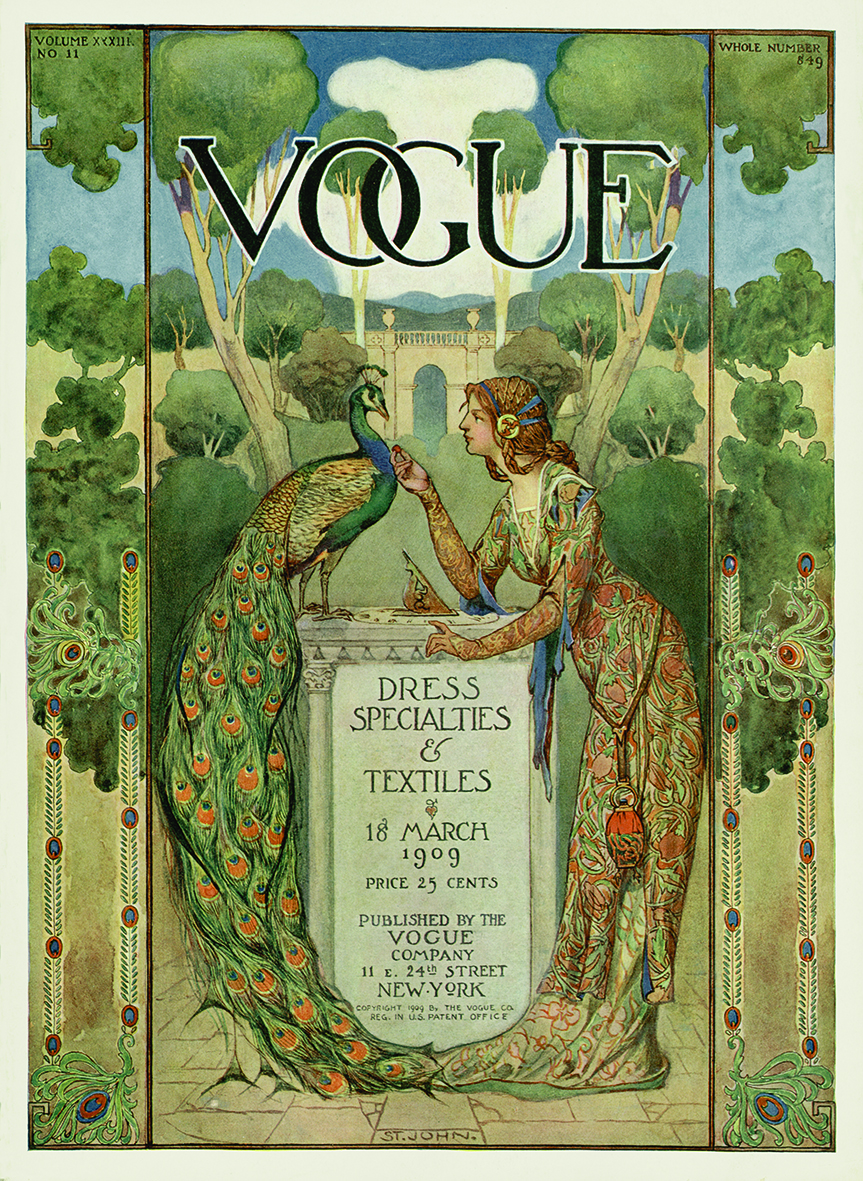 Copertina di Vogue US del 18 marzo 1909 - illustrazione di Allen St. Jones, Vogue © Condé Nast