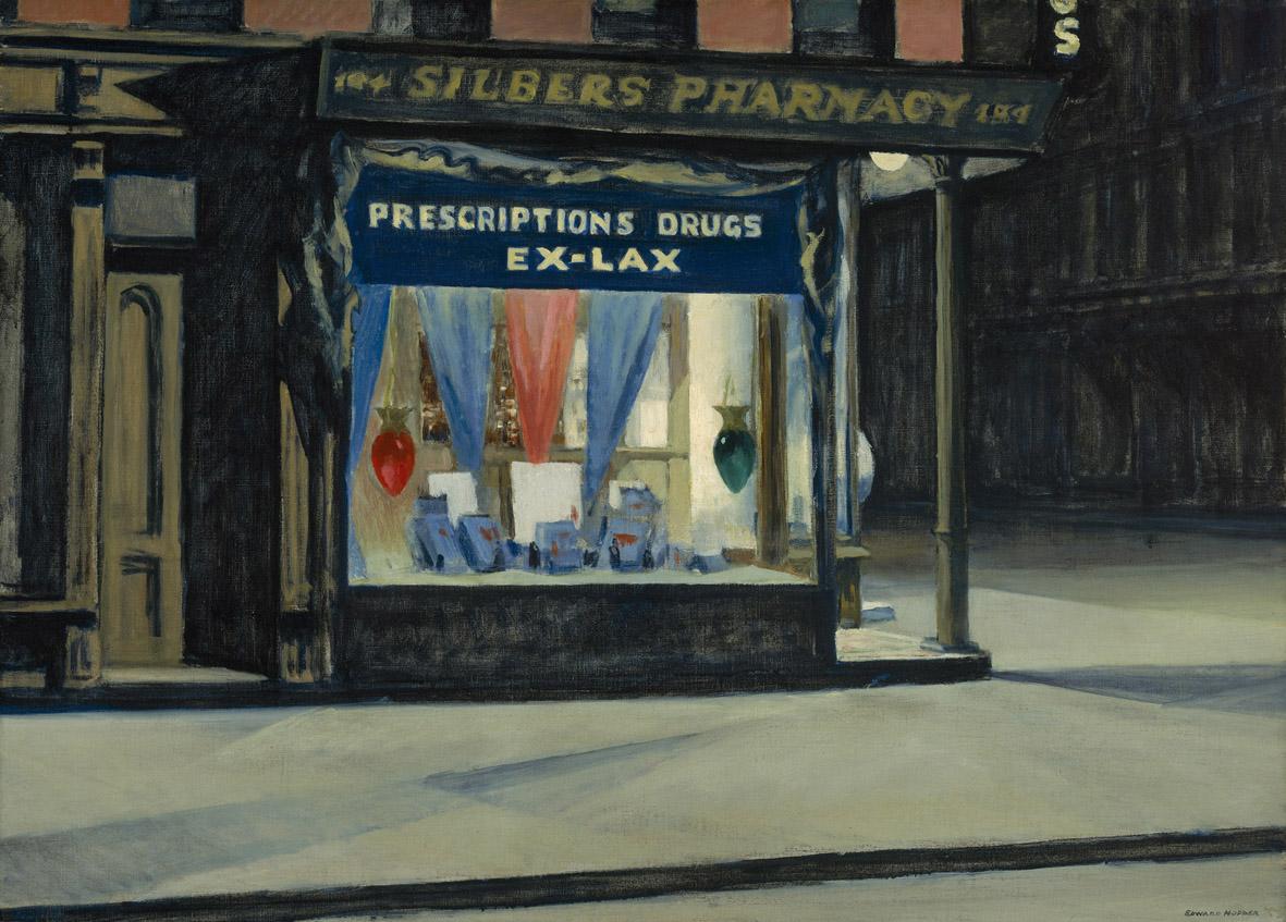 Edward Hopper, Emporio, 1927 olio su tela, cm 73,7 x 101,9 Boston, Museum of Fine Arts, © 2014 Museum of Fine Arts, Boston
