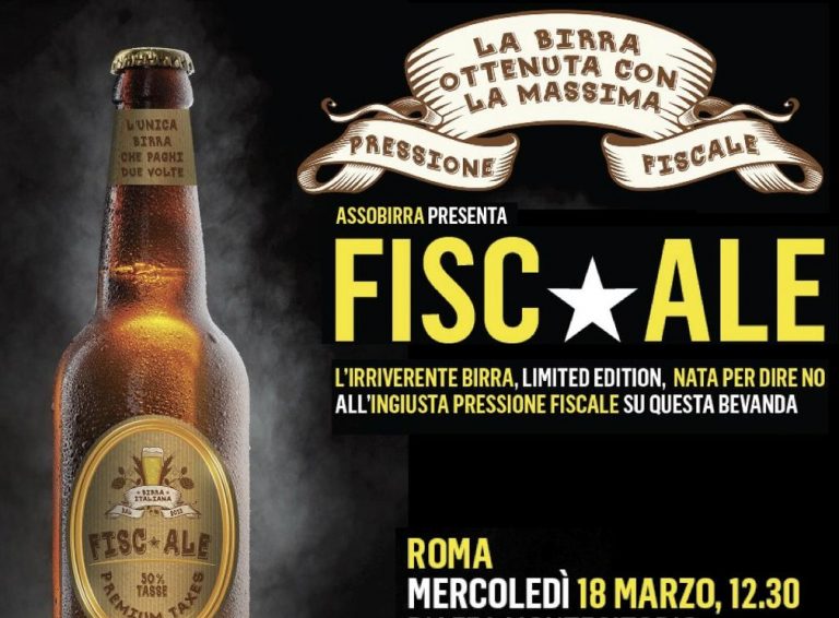 Tasse sulla birra. Produttori italiani in piazza per offrire ironicamente l’unica bionda «che paghi due volte»