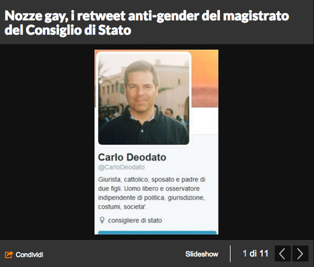 Discriminarne uno per educarne cento. Giudici, occhio al metodo Deodato