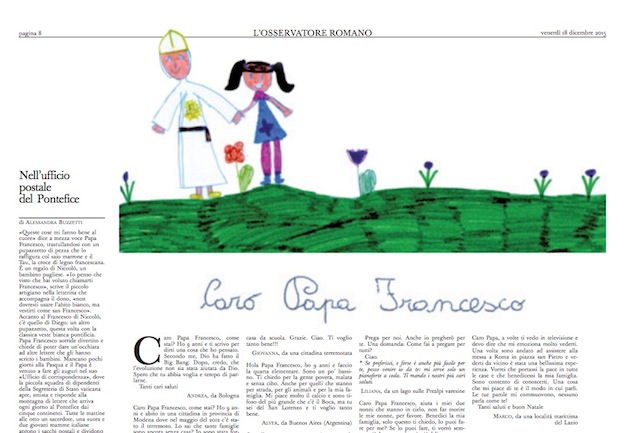 «Caro Francesco». Letterine dei bambini al Papa: «Mi puoi telefonare questo pomeriggio?»