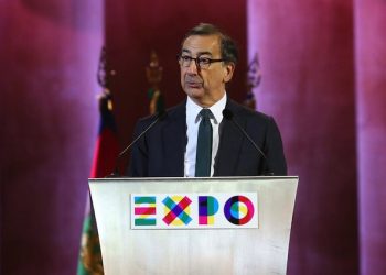 Expo's Commissioner Giuseppe Sala during the closing ceremony of the Milan Expo 2015 in the Open Air Theatre, in Milan, Italy, 31 October 2015. The event, which opened on 01 May 2015 under the banner 'Feeding the Planet, Energy for Life', has attracted a record 21 million visitors.  
ANSA/MOURAD BALTI TOUATI