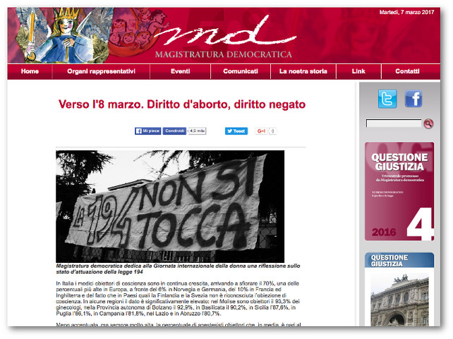 Per festeggiare l’8 marzo, più aborti e meno obiezione di coscienza