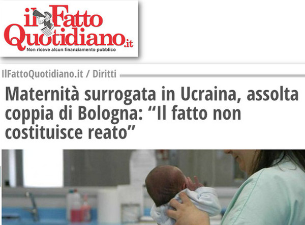 L’utero in affitto è illegale ma «il fatto non costituisce reato»