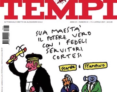 “Processo al giornalismo”. Cosa c’è su Tempi in edicola