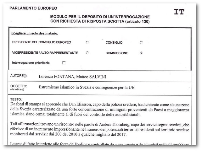 Allarme estremismo. L’appello disperato della polizia svedese arriva in Parlamento a Strasburgo