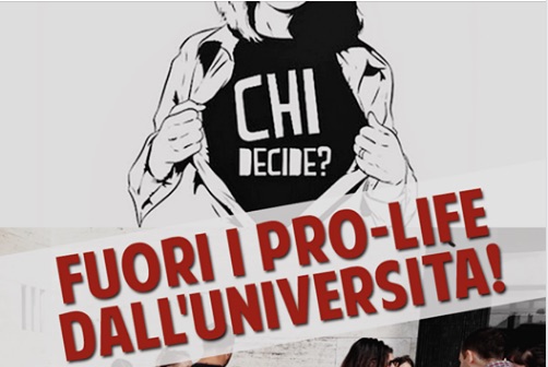 “Universitari per la vita” aggrediti alla Sapienza di Roma