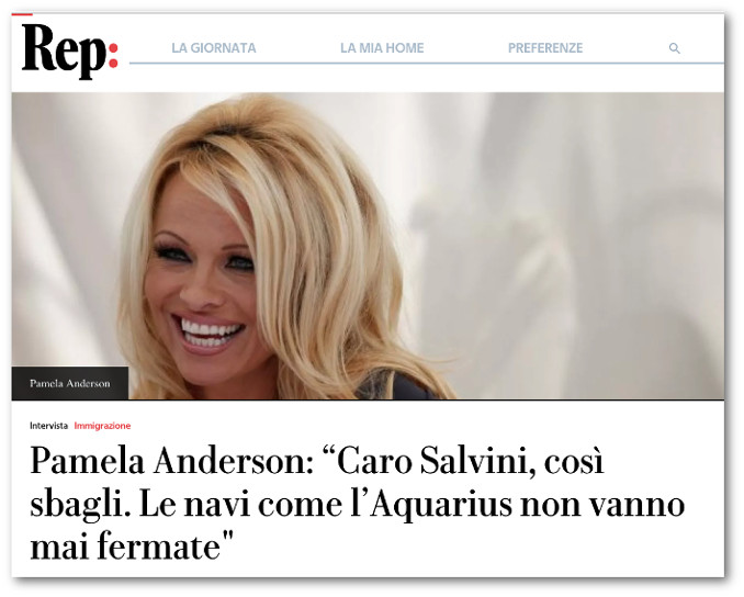 E voi che facevate pensieri sconci su Pamela Anderson