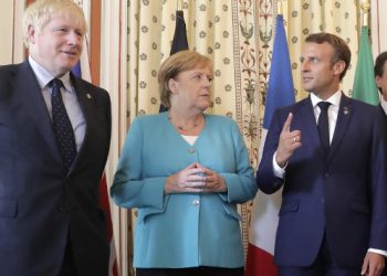 Boris Johnson, Angela Merkel, Emmanuel Macron, Giuseppe Conte