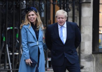 Boris Johnson con la fidanzata Carrie Symonds
