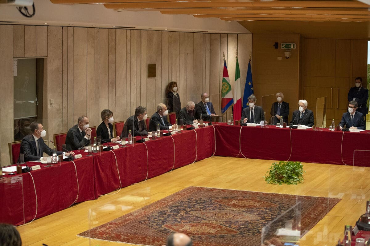 Csm, Consiglio Superiore della magistratura con Sergio Mattarella