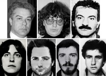 Le foto dei sette terroristi rossi italiani arrestati in Francia