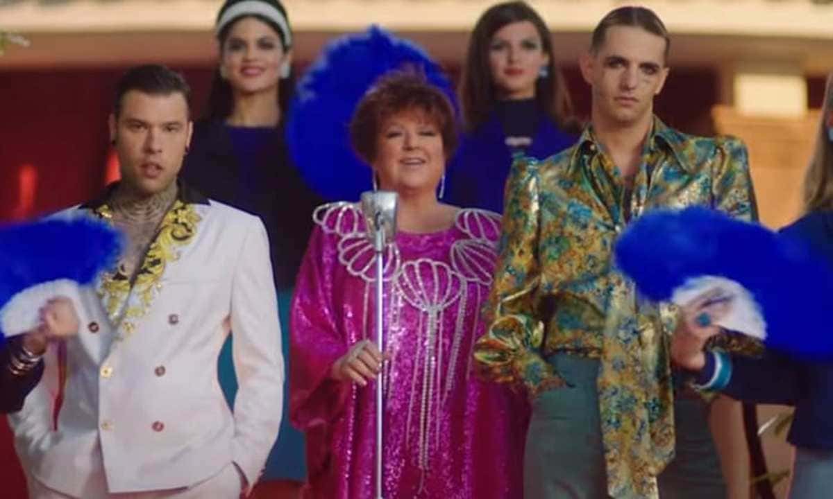 Fedez, Achille Lauro e Orietta Berti nel videoclip 