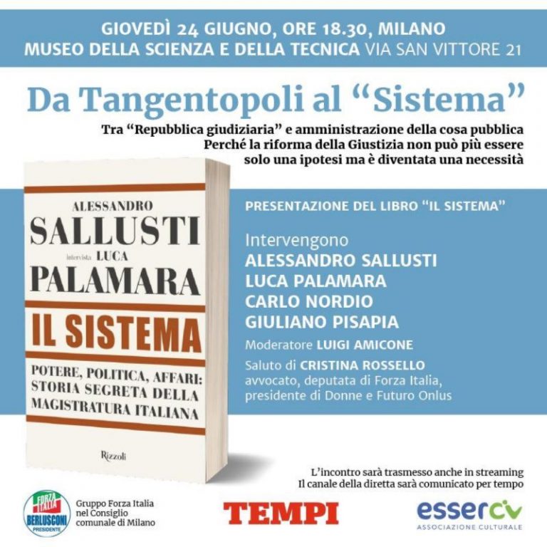 Da Tangentopoli al Sistema. Incontro a Milano