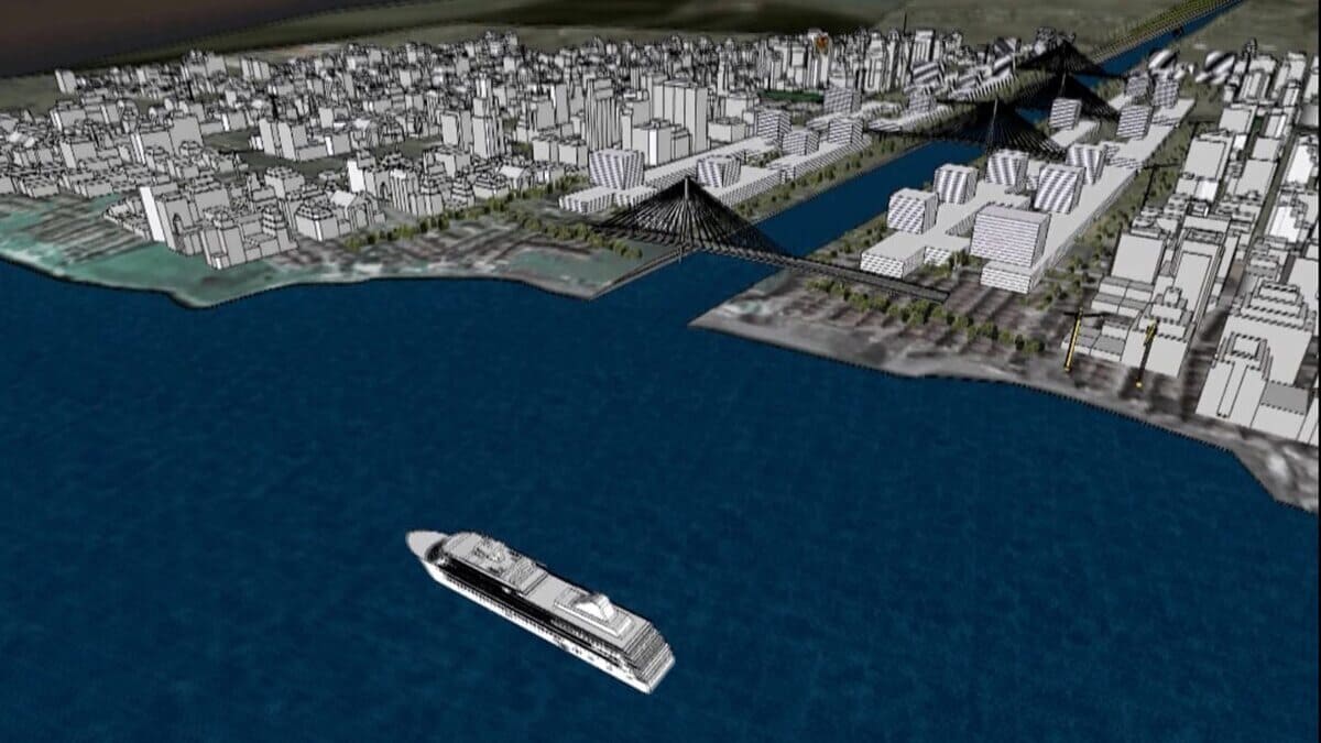 Il rendering dell'ultimo progetto di Erdogan in Turchia, il Canale Istanbul