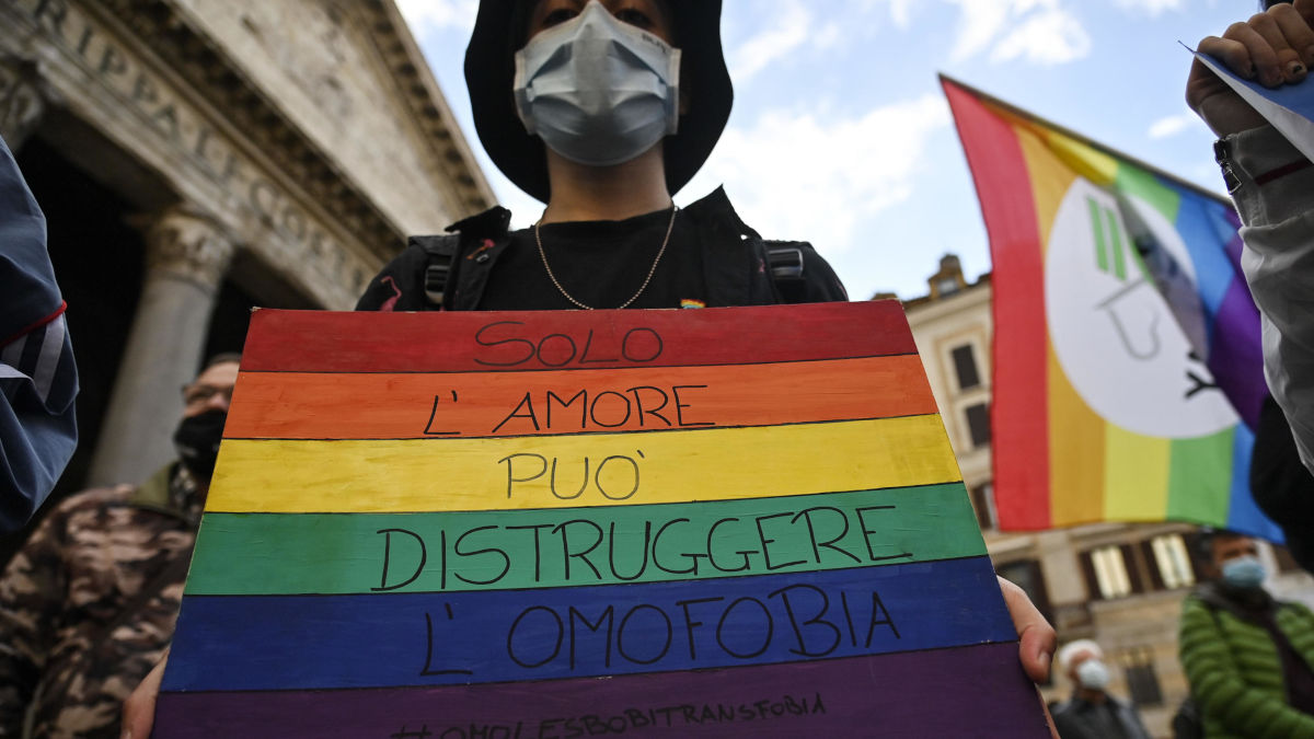 Manifestazione a favore del ddl Zan