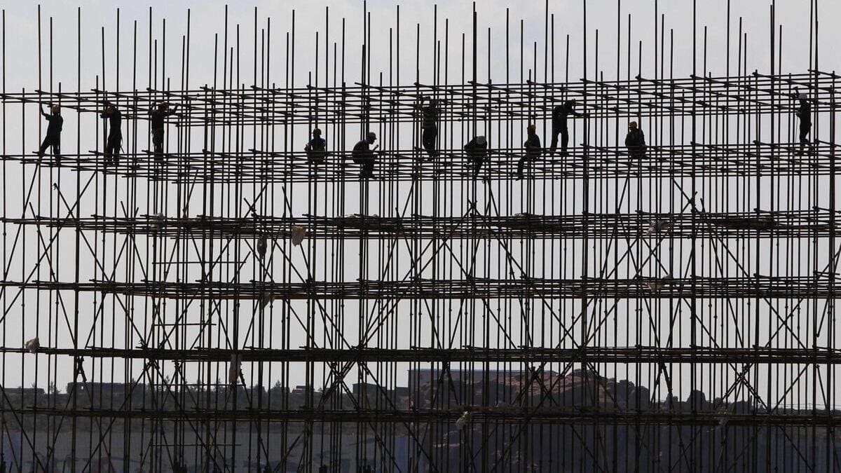 Progetto immobiliare di Evergrande in costruzione in Cina