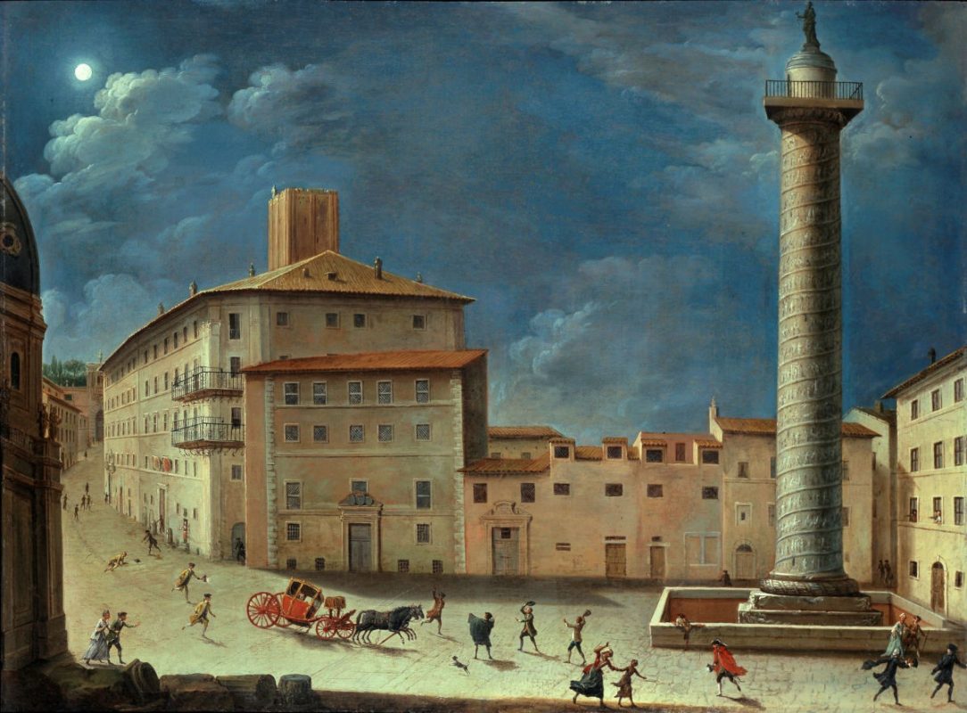 Giacomo Van Lint, Scena di genere presso la Colonna Traiana