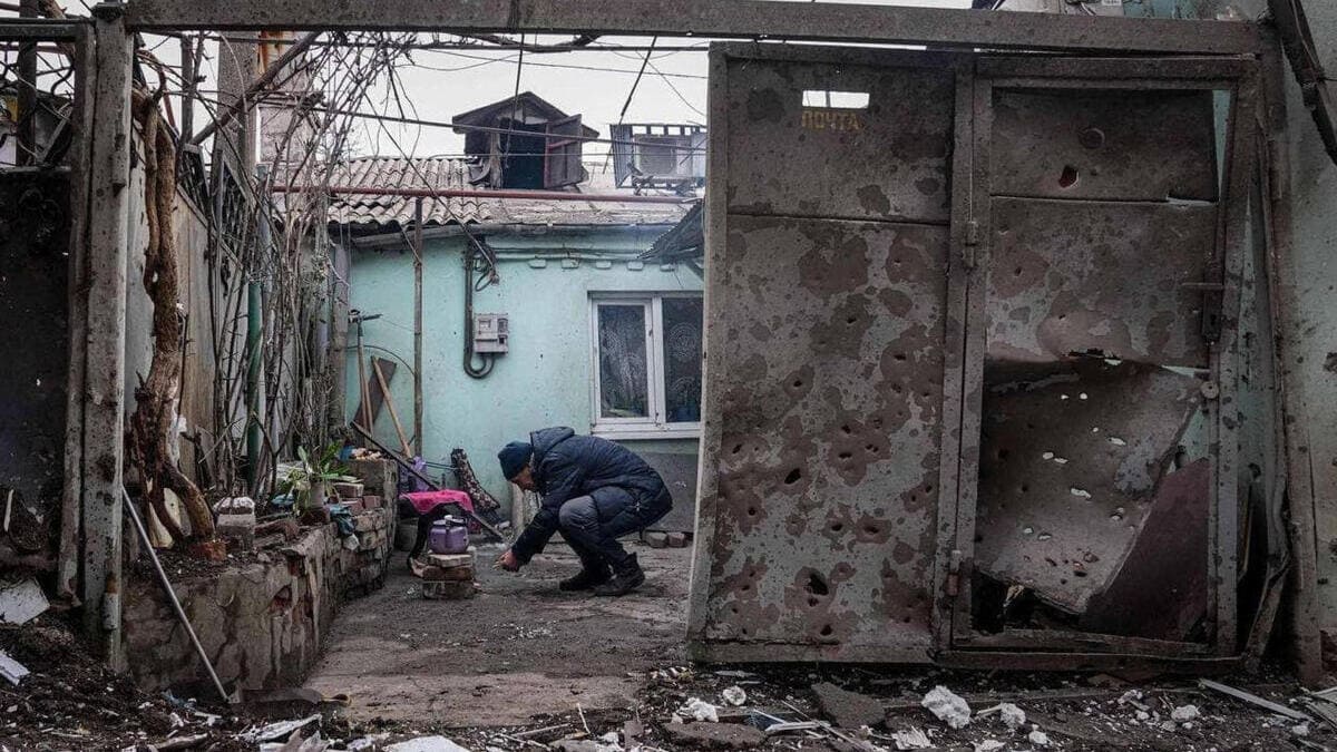 La città di Mariupol sotto assedio in Ucraina
