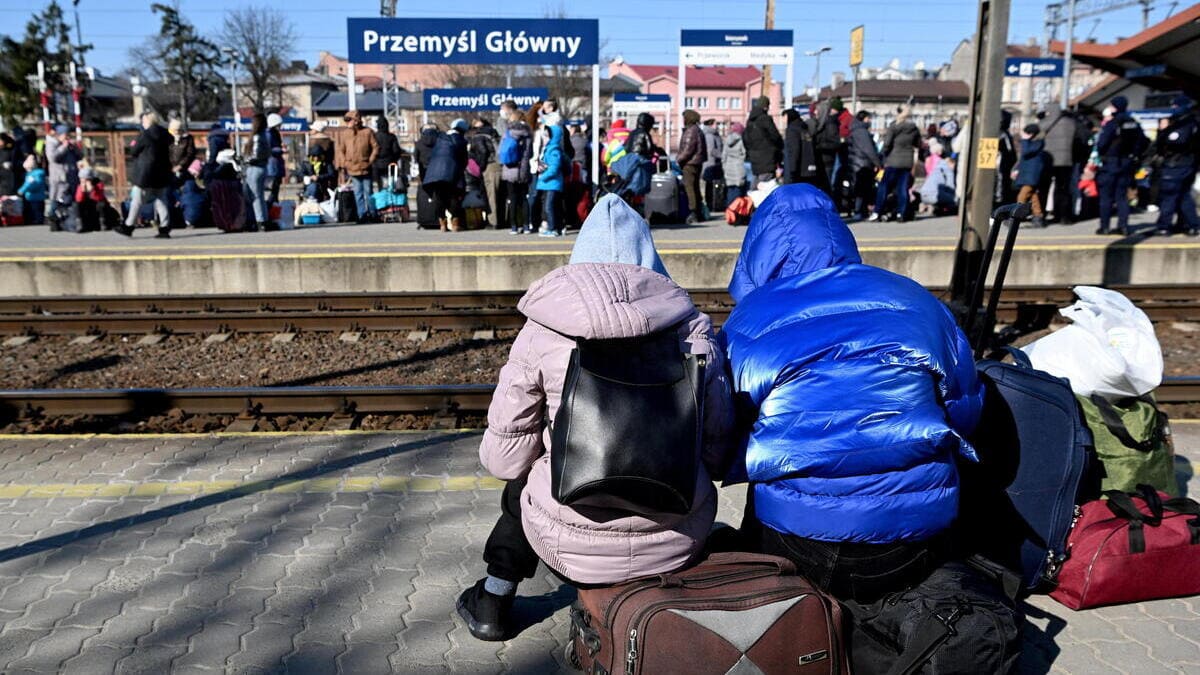 Molti profughi a Przemysl attendono di tornare in Ucraina