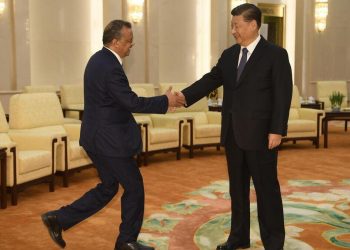 Tedros Adhanom Ghebreyesus, a capo dell'Oms, incontra in Cina il presidente Xi Jinping