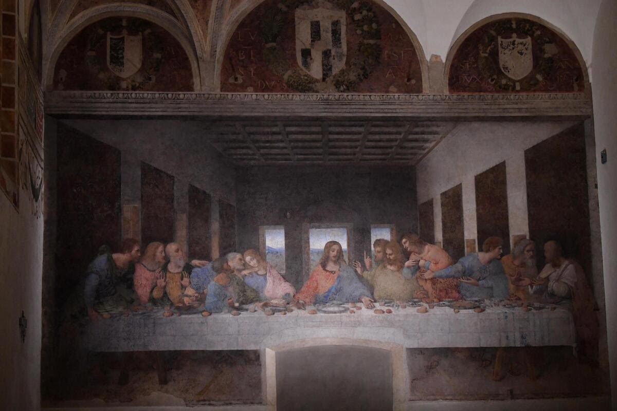 Ultima cena Leonardo chiesa