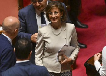 Il ministro della Giustizia, Marta Cartabia, nel giorno dell'approvazione della sua riforma, per la riforma, 16 giugno 2022