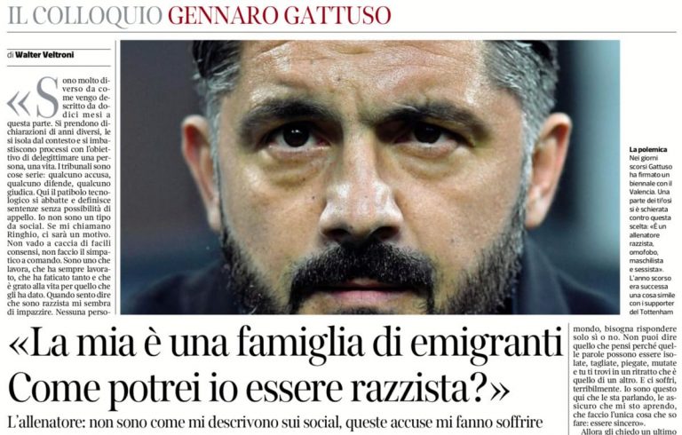 Ringhio ma non mordo. Che noia il Gattuso a colloquio con Veltroni