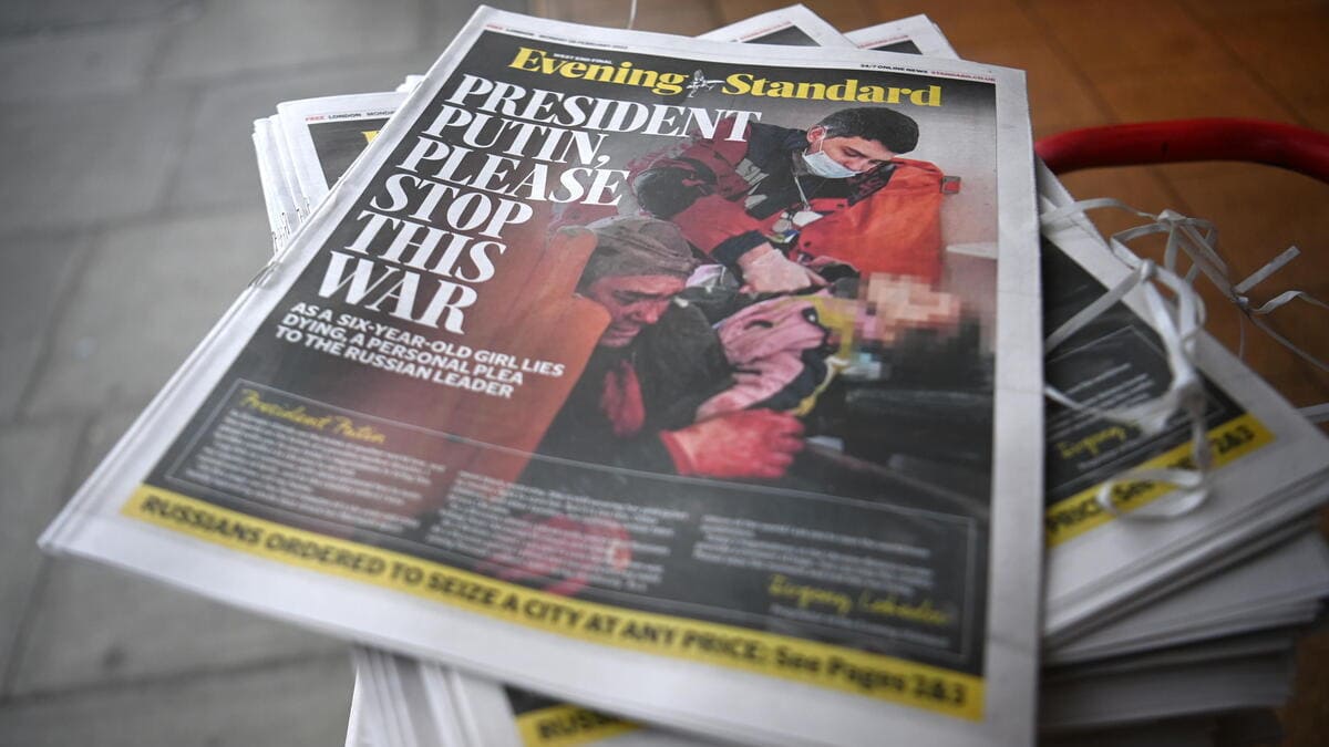 La guerra in Ucraina sui giornali