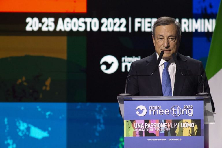Meeting. Un Draghi non rancoroso dice: “L’Italia ce la farà”