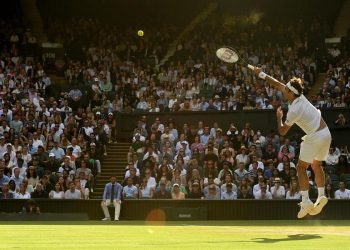 Roger Federer ha vinto otto volte il torneo di Wimbledon. La sua ultima partecipazione è nell'edizione del 2021 (foto Ansa)