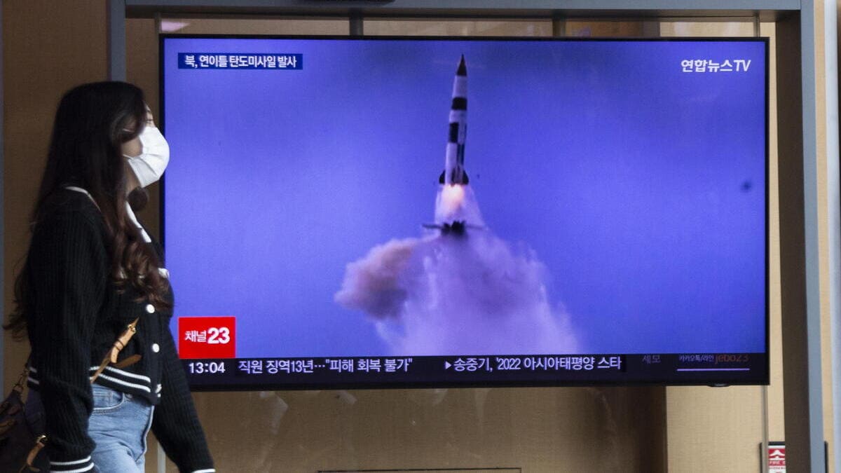 La televisione sudcoreana parla dei recenti test missilistici della Nord Corea