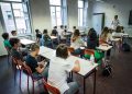 Lezione in un’aula di scuola a Torino