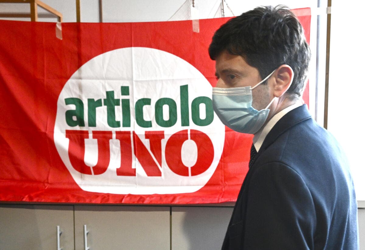 Roberto Speranza, leader di Articolo 1, Genova, 16 maggio 2022 (Ansa)