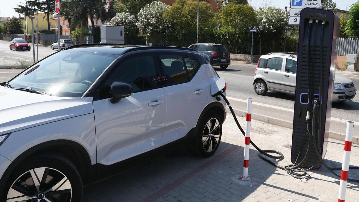 Colonnina di ricarica per auto elettriche