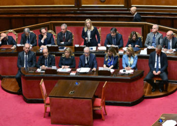 Giorgia Meloni in Senato