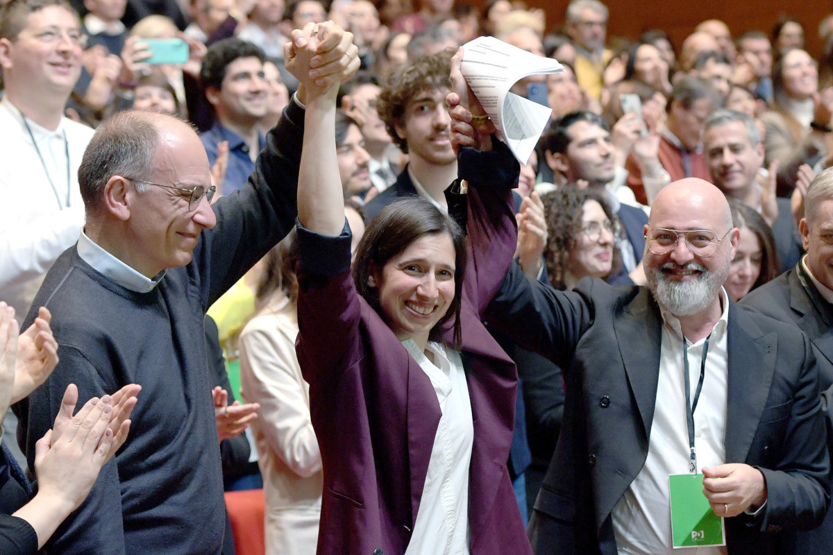 Enrico Letta, Elly Schlein, Stefano Bonaccini
