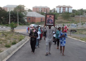Processione di cattolici ad Abuja, Nigeria