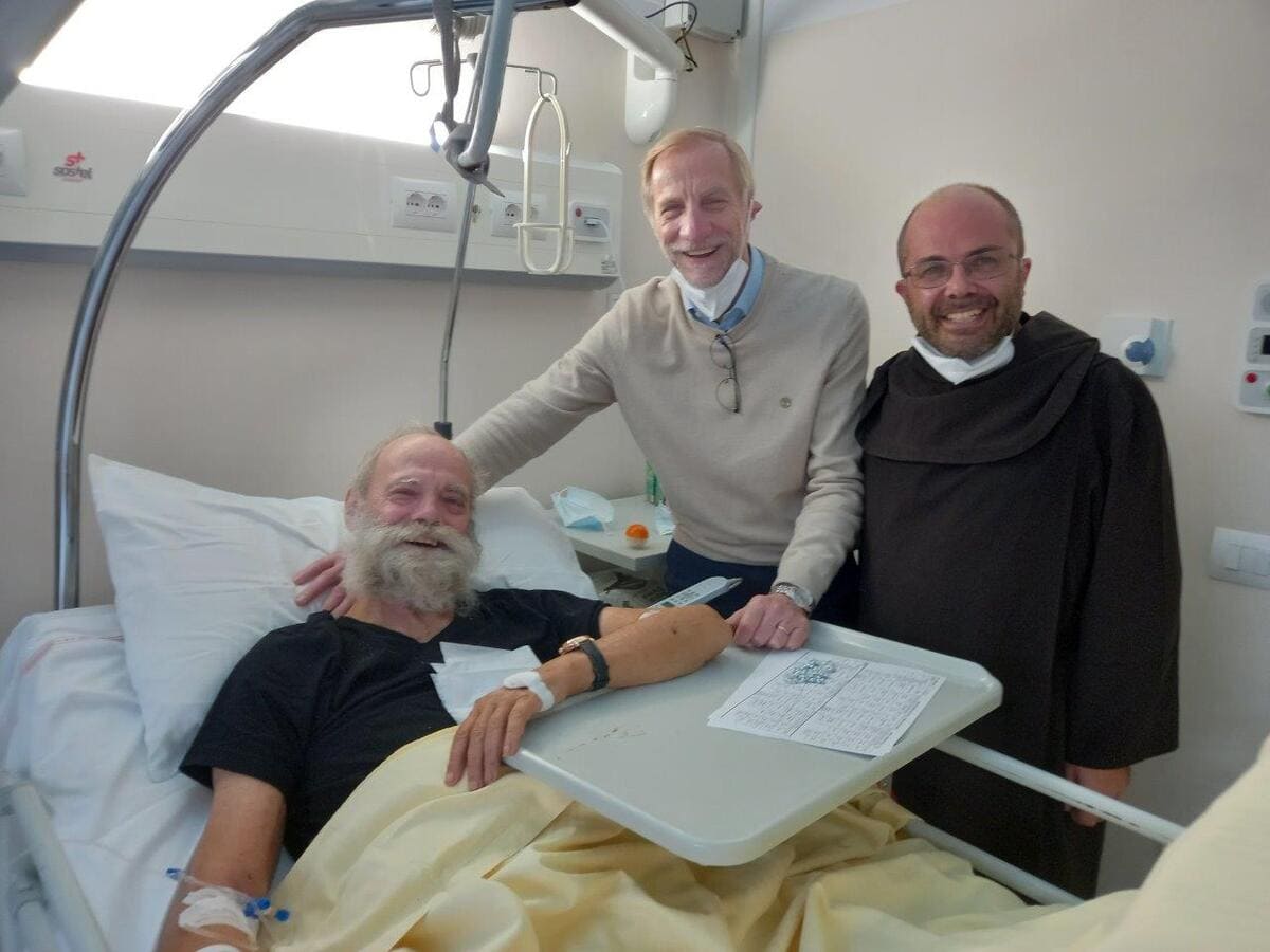 Norberto Pozzi in ospedale
