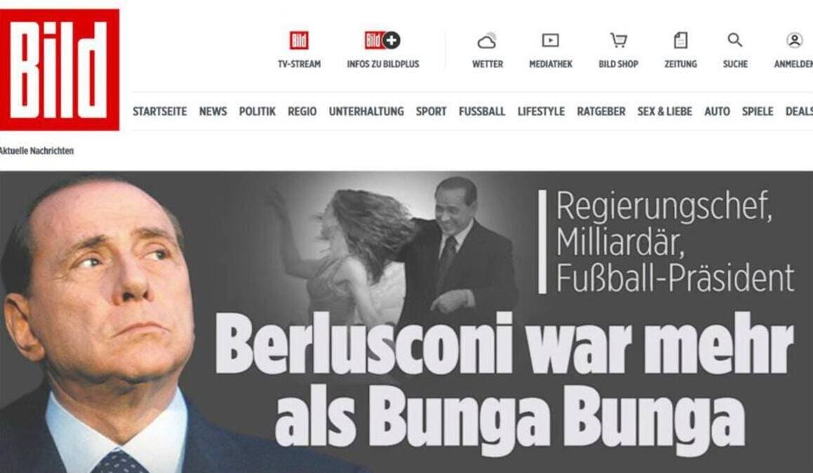 Il titolo della Bild contro Silvio Berlusconi