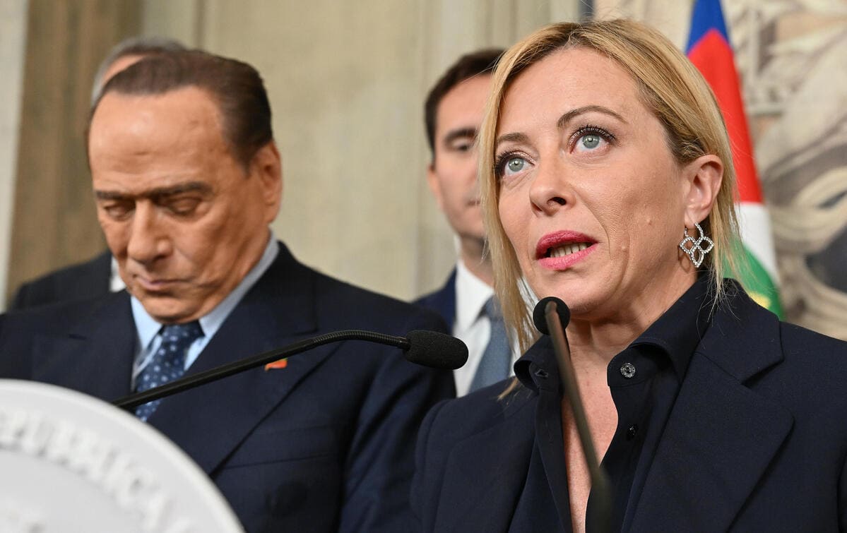 Berlusconi Meloni centrodestra