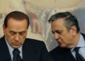 6 febbraio 2009, il presidente del Consiglio Silvio Berlusconi e il ministro del Welfare Maurizio Sacconi illustrano il decreto varato dal governo sul caso di Eluana Englaro
