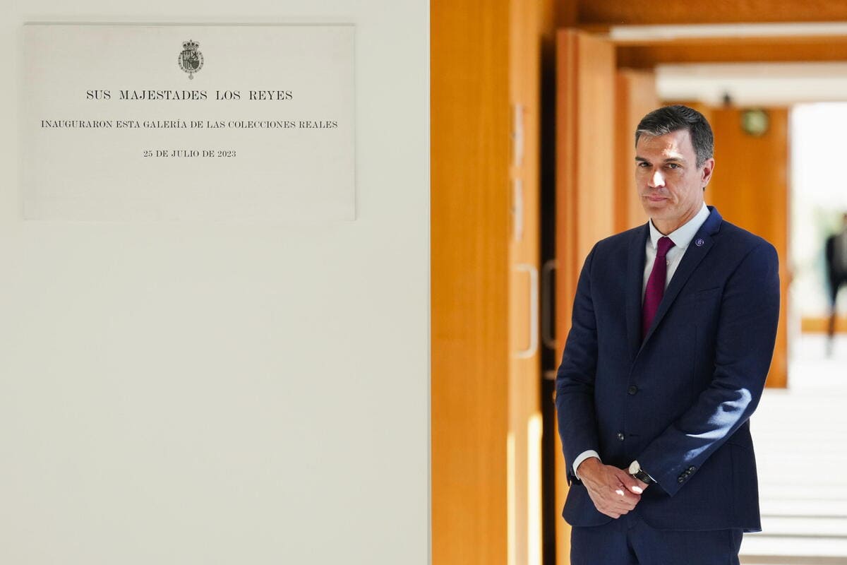 Il primo ministro spagnolo Pedro Sanchez, 25 luglio 2023 (Ansa)