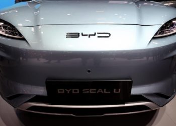 L'azienda cinese Byd espone le sue auto elettriche al Salone di Monaco