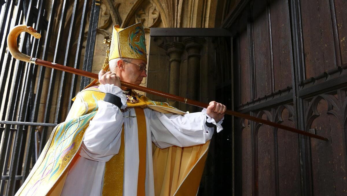 L'arcivescovo di Canterbury e capo della Chiesa anglicana Justin Welby, 21 marzo 2013 (Ansa)