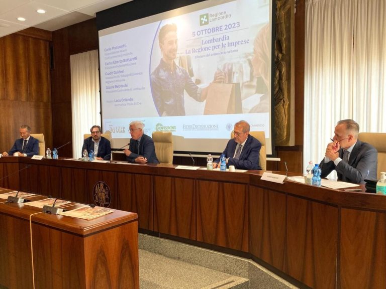 Lombardia. L’assessore Guidesi lancia il tavolo di lavoro per costruire il commercio 2050