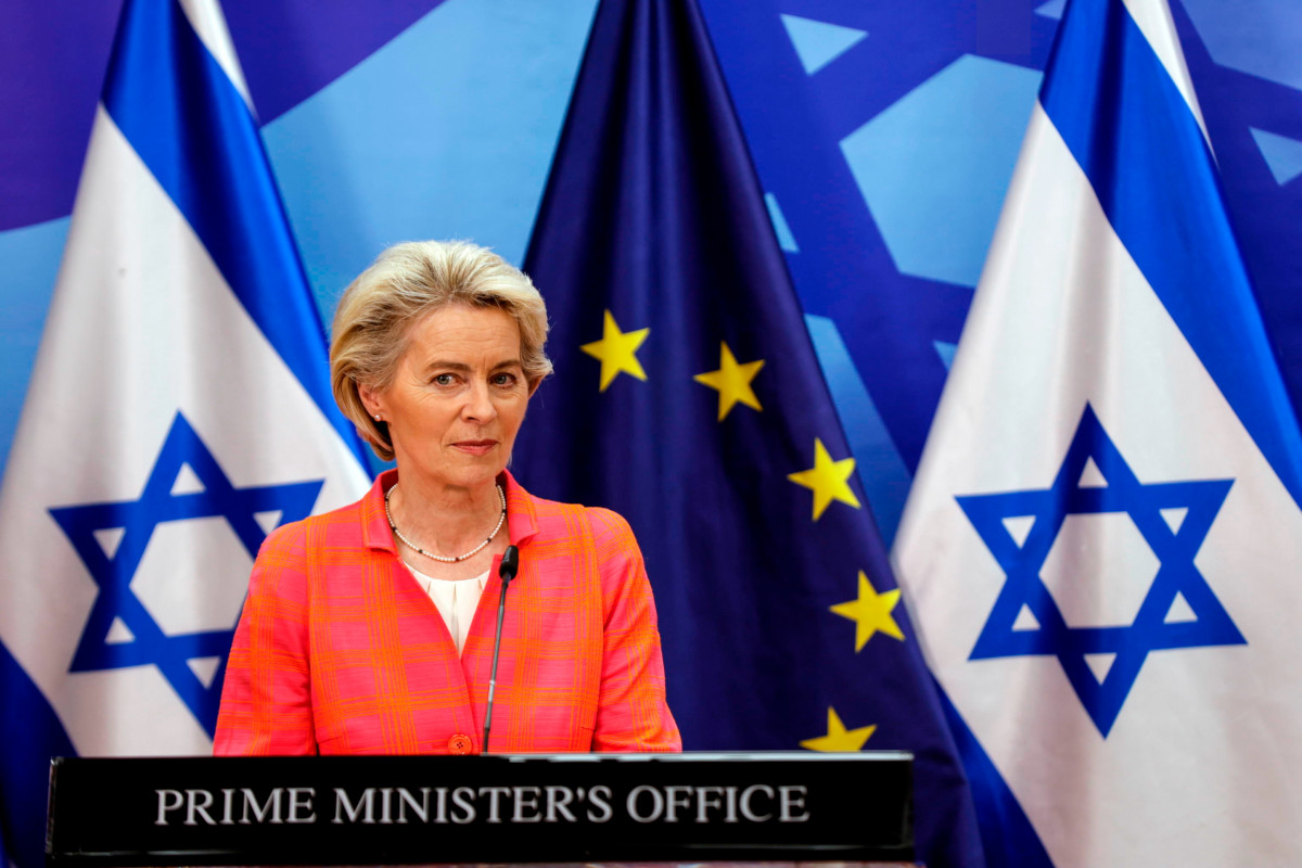 La presidente della Commissione europea Ursula von der Leyen in visita a Gerusalemme, Israele, 14 giugno 2022